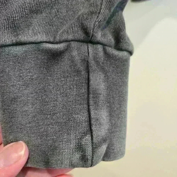 BLANKNYC Faded Look Henley Half zip Sweatshirt Women's M Gray - Picture 5 of 7